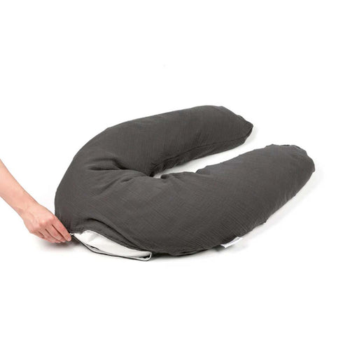 Doomoo Comfy Big Maternity Pillow - Muslin Grey